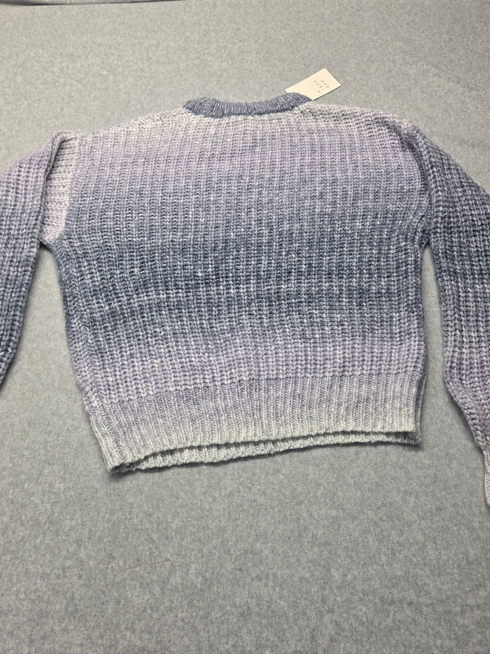 0372 a new day Lavender Ombre Crewneck Sweater Size Xs - Picture 12 of 13